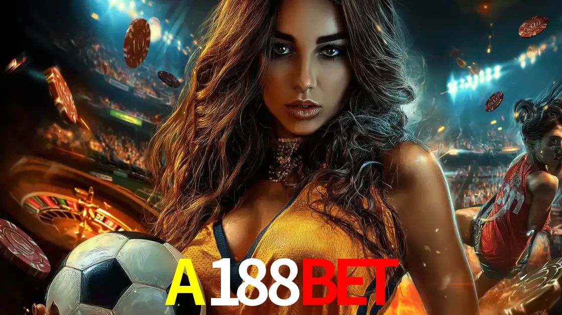 Mulher segurando uma bola de futebol em uma montagem que mistura a paixão esportiva com a emoção da roleta de cassino, tudo disponível na plataforma A188BET.